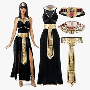 Cleopatra Black and Gold Egyptian Costume